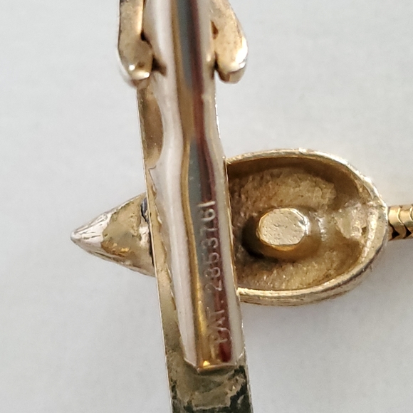 Vintage Gold Tone Mouse Tie Clip - Picture 4 of 5